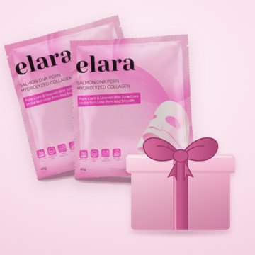 Two boxes of ELARA collagen masks plus a third box free as a gift